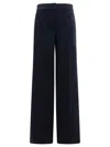 Max Mara Orche Straight-leg Tailored Pants In Blue