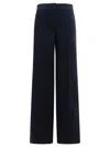 Max Mara Pocket Casual Pants In Blue