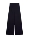 Max Mara Stretch Wool Pants In Blue