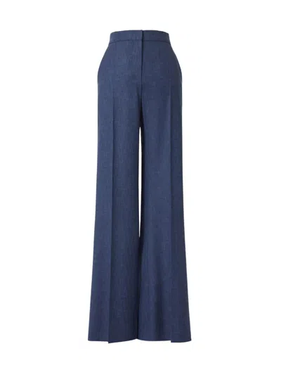 Max Mara Trousers In Blue