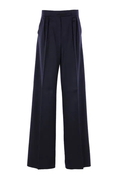 Max Mara Trousers In Blue