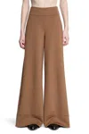 Max Mara Nigeria Pure Virgin Wool Trousers In Brown