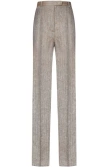 Max Mara Linen Trousers With Tailored Straight Leg Silhouette In Brown