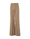 Max Mara Fernet Wide Leg Pants In Brown