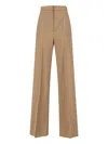 Max Mara Fernet Wide Leg Pants In Brown