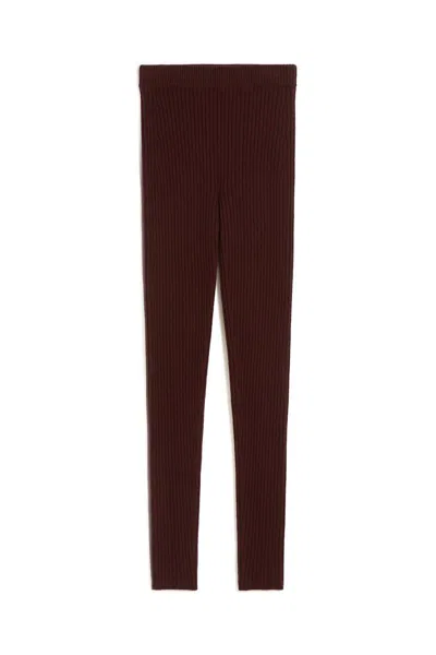 Max Mara Trousers In Burgundy