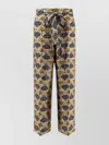 Max Mara Trousers Featuring All-over Print In Neutral
