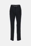 Max Mara Straight Casual Pants In Black