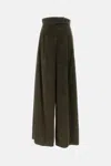 Max Mara Green Wide Leg Trousers In Green