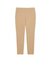 Max Mara Tailored Fit Trousers In Viscose Jersey In Honey