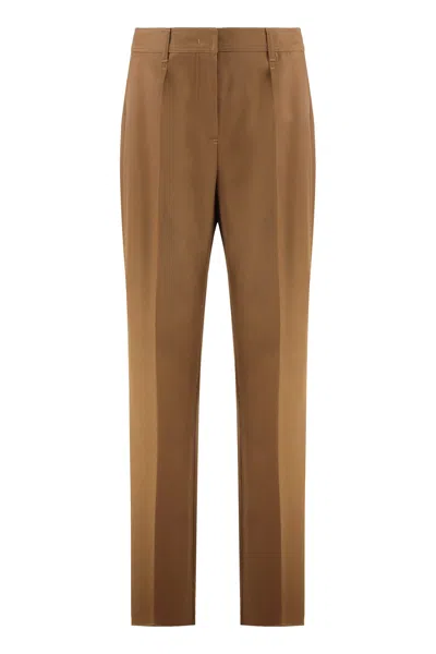 MAX MARA TROUSERS IN WOOL GABARDINE