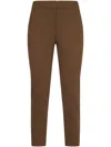 Max Mara Trousers Leather Brown In Brown