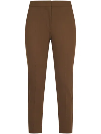 Max Mara Trousers Leather Brown