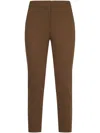 Max Mara Trousers Leather Brown In Brown