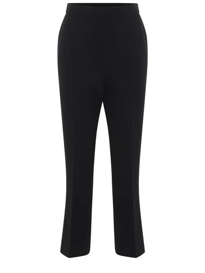 Max Mara High Waist Slim Fit Trousers In Black