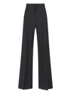 Max Mara Virgin Wool Pants Fernet In Multi