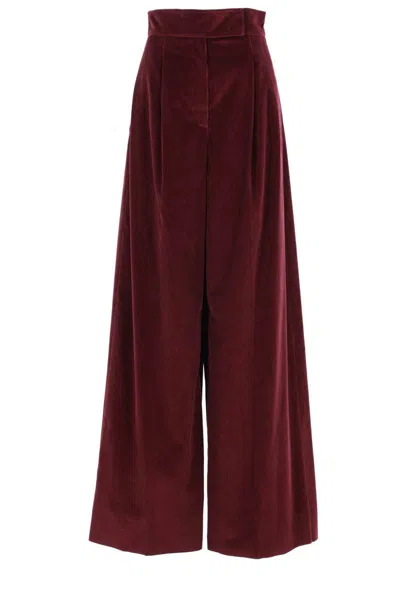 Max Mara Trousers In Red