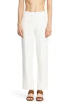 Max Mara Laringe High-waist Straight-leg Trousers In White
