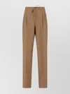 Max Mara Trousers Straight Leg Elastic Waistband In Multi