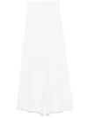 Max Mara High Waist Wide Leg Trousers In White