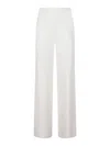 Max Mara Garibo Linen Trousers In White