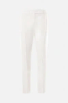 Max Mara White Triacetate Blend Trousers In White