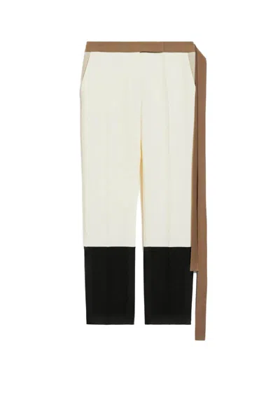 Max Mara Trousers In White