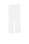 Max Mara Cropped White Pants With Tailored Silhouette In White
