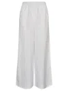Max Mara Womens White Accanto Crinkled-satin-texture Wide-leg High-rise Woven Trousers In White