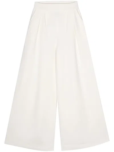 Max Mara Alcade Stretch Gabardine Skirt In White