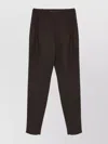 Max Mara Trousers With Back And Side Pockets In Brown