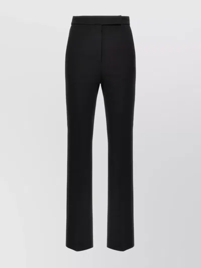 MAX MARA TROUSERS WITH BUTTON DETAIL AND POCKETS