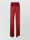 Max Mara Trousers With Side And Back Pockets In Red