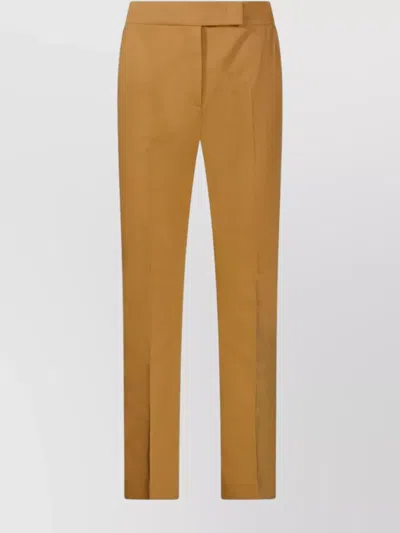 Max Mara Trousers With Straight Leg And Pockets In Transparent