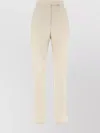 Max Mara Trousers Wool Blend Front Pleats In Neutral