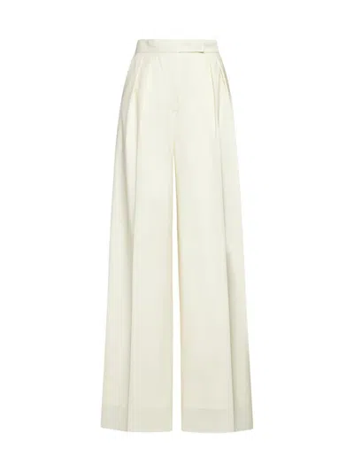 Max Mara Trousers In Yellow