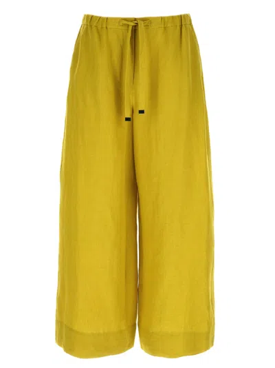 Max Mara 's Trousers In Yellow