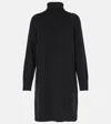 Max Mara Trudy Wool Turtleneck Sweater Dress In Black