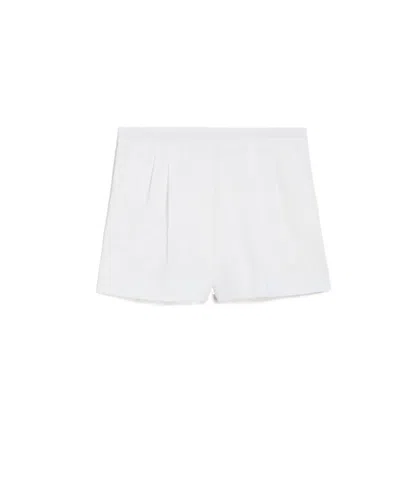 Max Mara Trumpet Profile Shorts In White