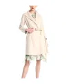 Max Mara Trumpet-shaped Coat In Nude