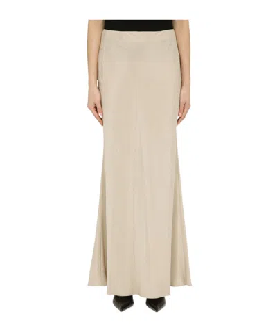 Max Mara Trumpet Skirt In Nude