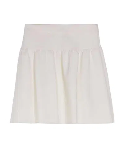 Max Mara Trumpet Skirt In White