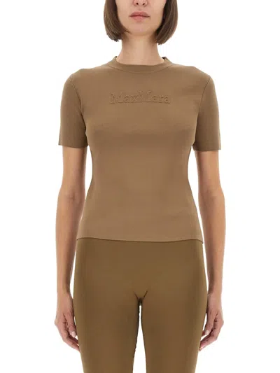 Max Mara Tshirt Adelio In Beige