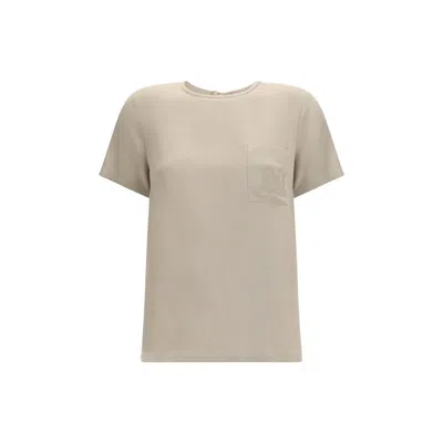 Max Mara T-shirt In Beige