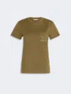 Max Mara T-shirt En Jersey De Coton In Multi