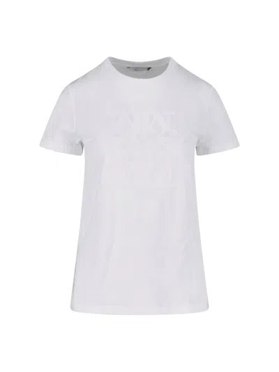Max Mara T-shirt Logo In White