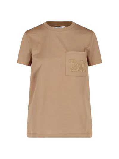 Max Mara T-shirt "papaia" In Brown