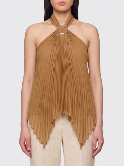 MAX MARA MAX MARA VALZER PLEATED POLYESTER TOP,I35066032