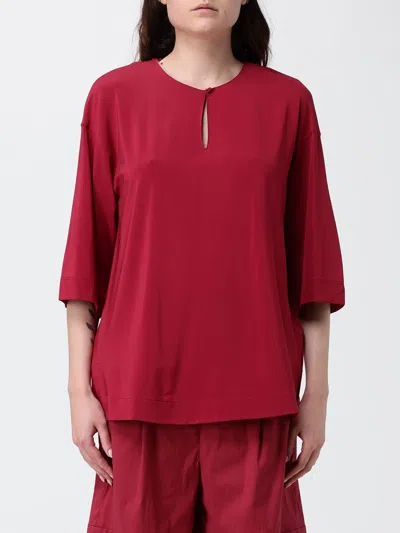 Max Mara T-shirt Woman Color Geranium In Multi