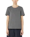 Max Mara Tubo Logo Tee In Gray